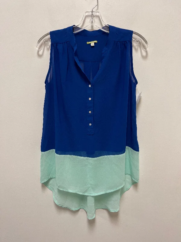 Blue & Green Top Sleeveless Gianni Bini, Size Xs