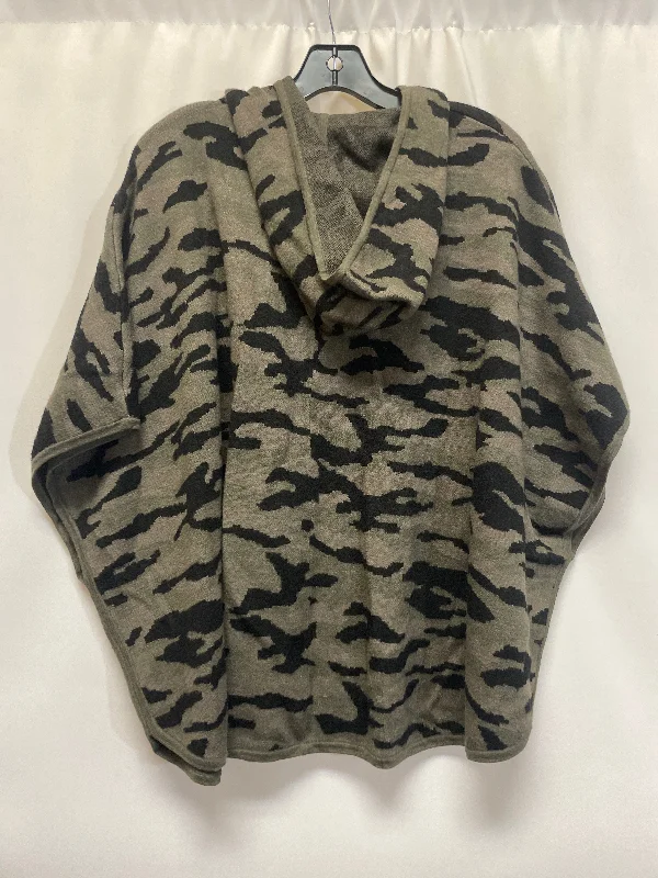 Camouflage Print Cardigan Tahari By Arthur Levine, Size M