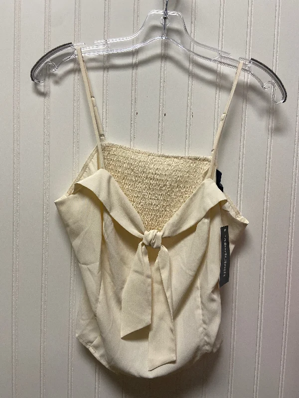 Cream Top Sleeveless Modcloth, Size L