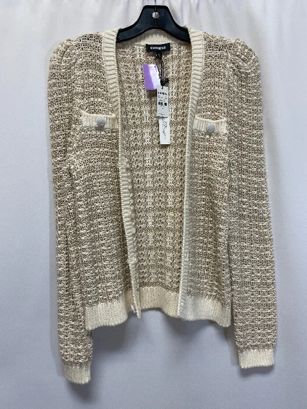 Gold Sweater Cardigan Express, Size M