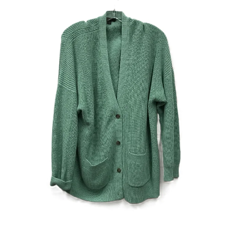 Green Sweater Cardigan By J. Crew, Size: Xl