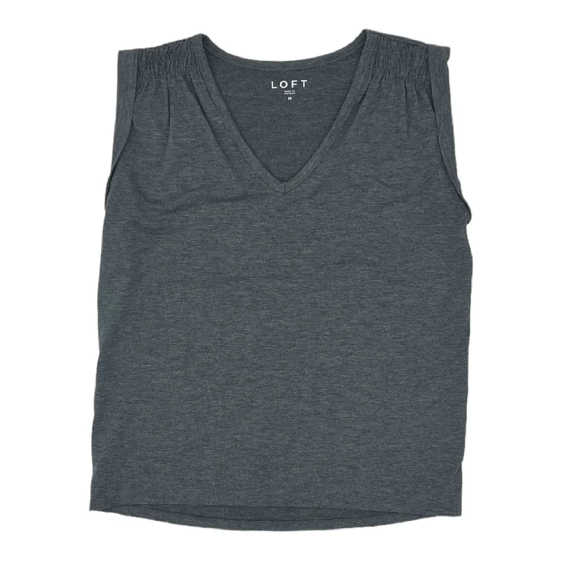 GREY TOP SLEEVELESS by LOFT Size:M