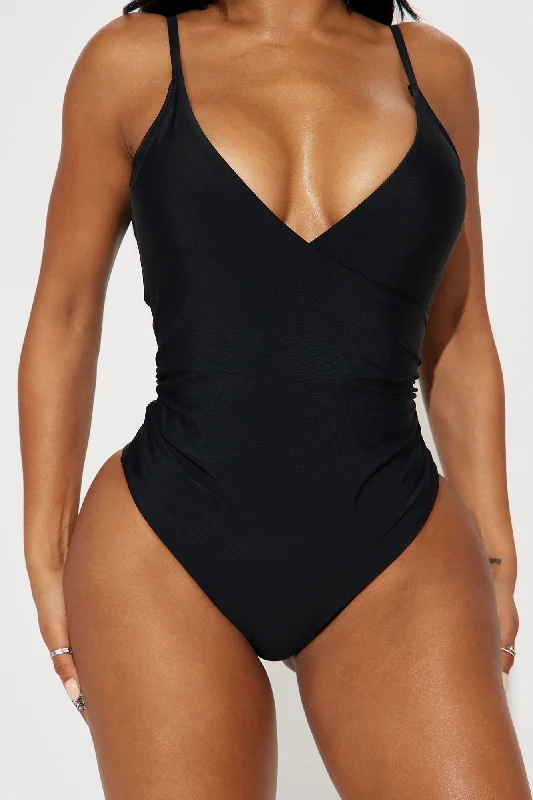 Monica Ruched 1 Piece Swimsuit - Black