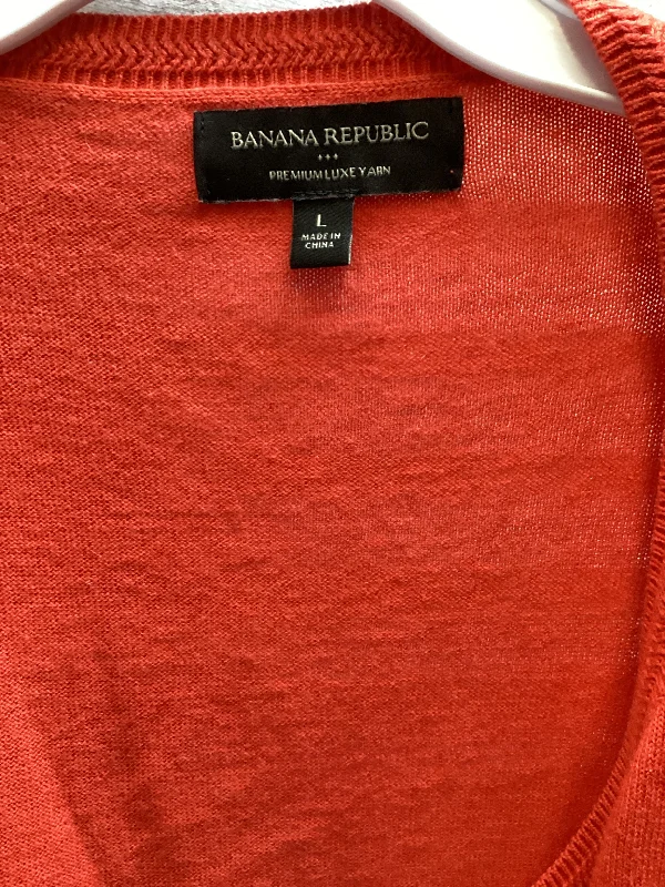 Orange Cardigan Banana Republic, Size L