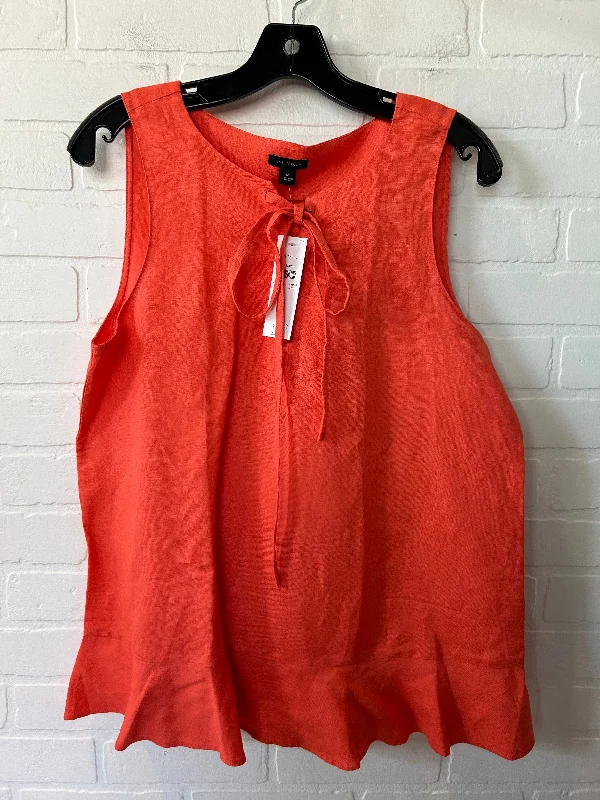 Orange Top Sleeveless Ann Taylor, Size M