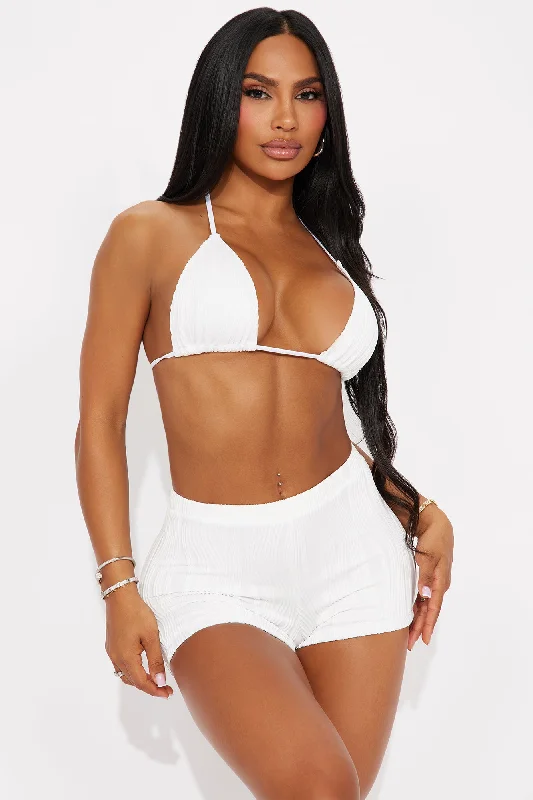 Ramona Textured 2 Piece Bikini - White