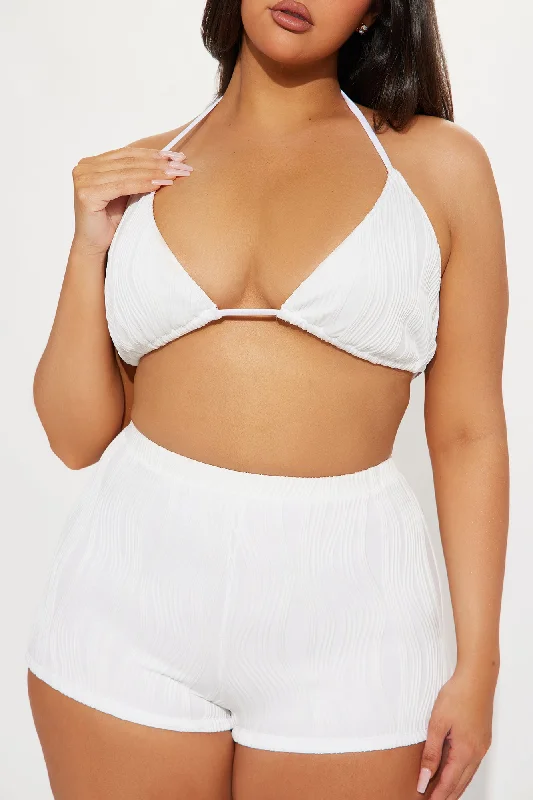 Ramona Textured 2 Piece Bikini - White