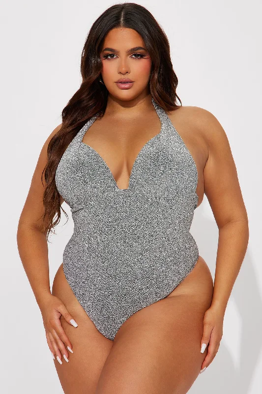 We Mermaid For Each Other 1 Piece Swimsuit - Silver