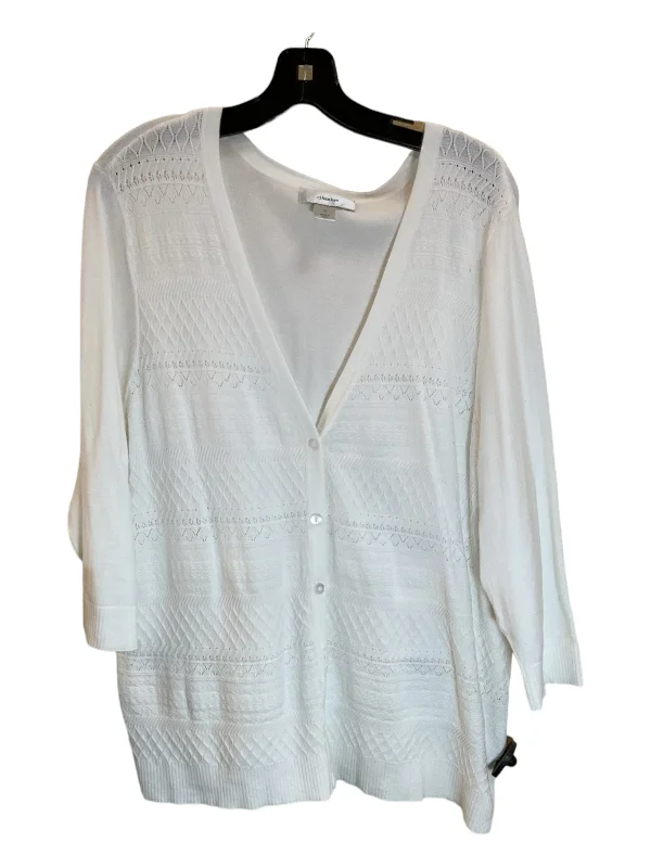 White Cardigan Cj Banks, Size 1x