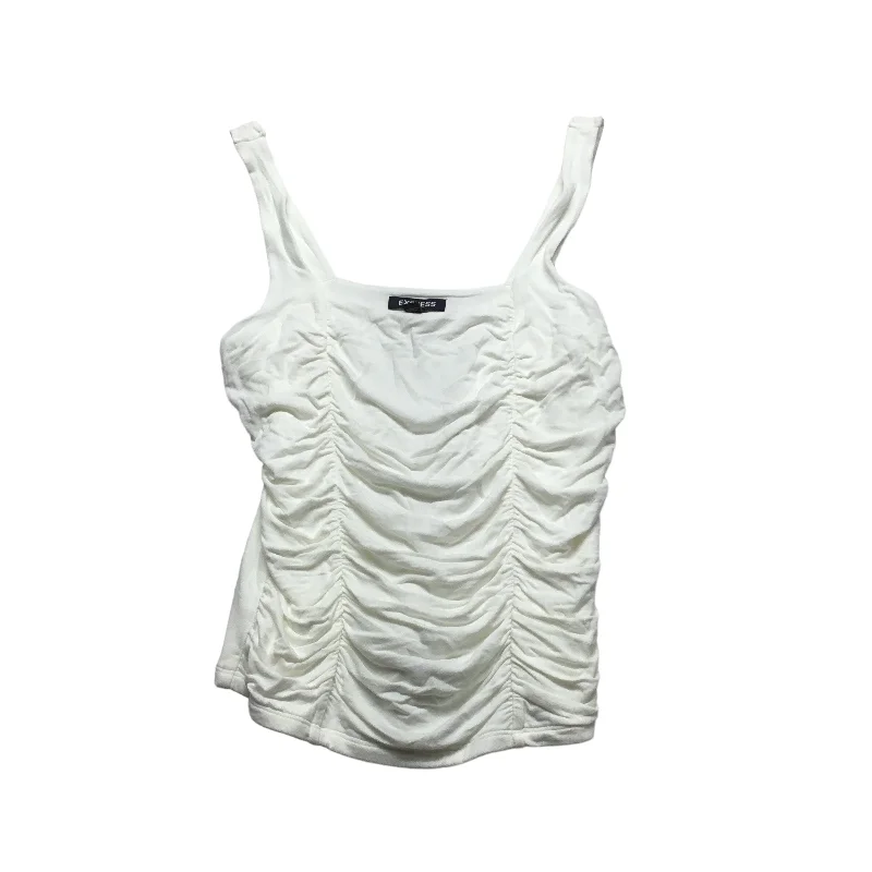 White Top Sleeveless Express, Size M