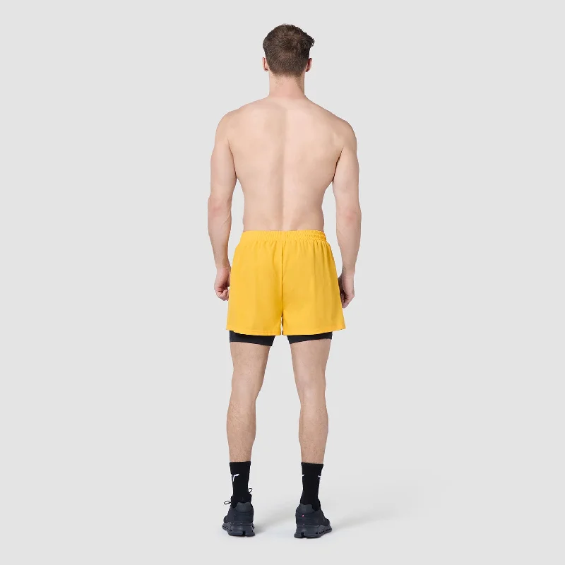 Core 5"" Split 2-In-1 Shorts - Spectra Yellow & Black