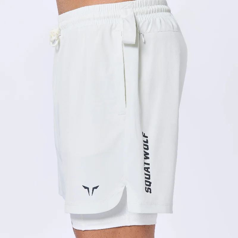 Essential 5"" Pro 2-In-1 Shorts - Pearl White