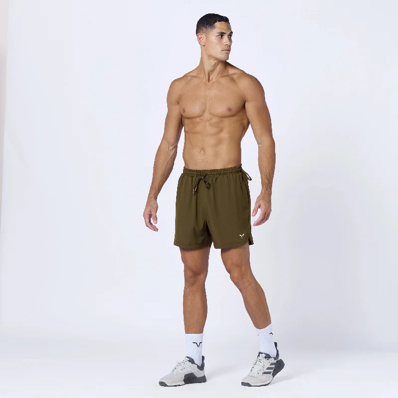 Essential Pro 5 Inch Shorts - Dark Olive