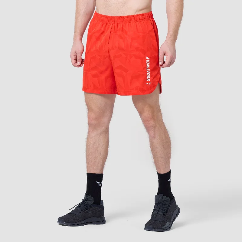 Warrior 5"" Shorts 2.0 - Orange.Com Dot Camo