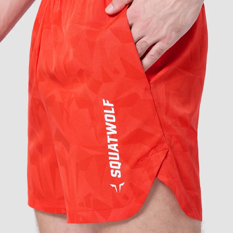 Warrior 5"" Shorts 2.0 - Orange.Com Dot Camo