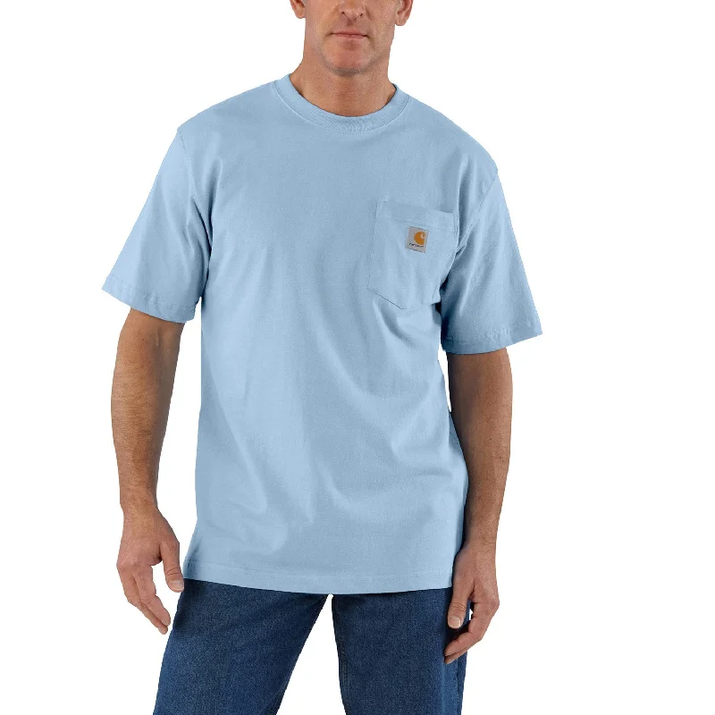 Carhartt Men's Short Sleeve Pocket T-Shirt_Fog Blue