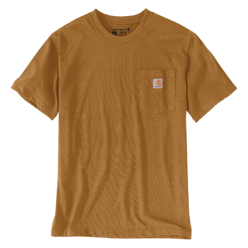 Carhartt Men's Relaxed Fit Heavyweight Pocket ""C"" Short Sleeve T-Shirt