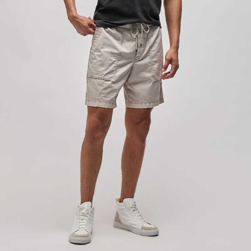 Cotton Poplin Cargo Short - Salt Pigment