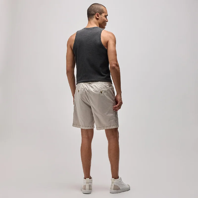 Cotton Poplin Cargo Short - Salt Pigment