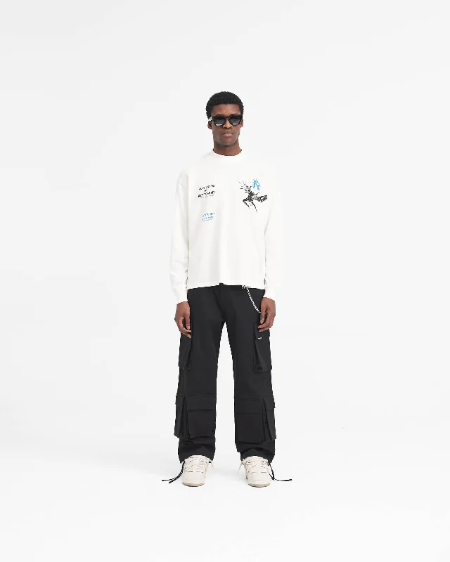 Icarus Long Sleeve T-Shirt - Flat White