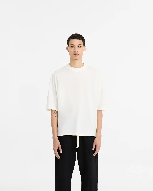 Initial Boxy T-Shirt - Flat White