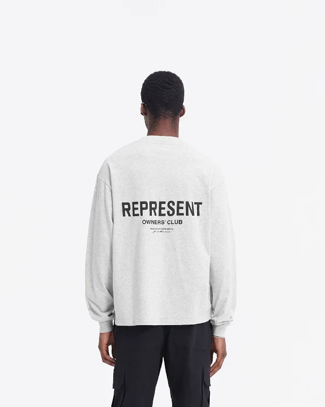 Represent Owners Club Long Sleeve T-Shirt - Ash Grey