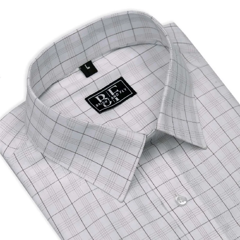 COTTON CHECKS SHIRT White