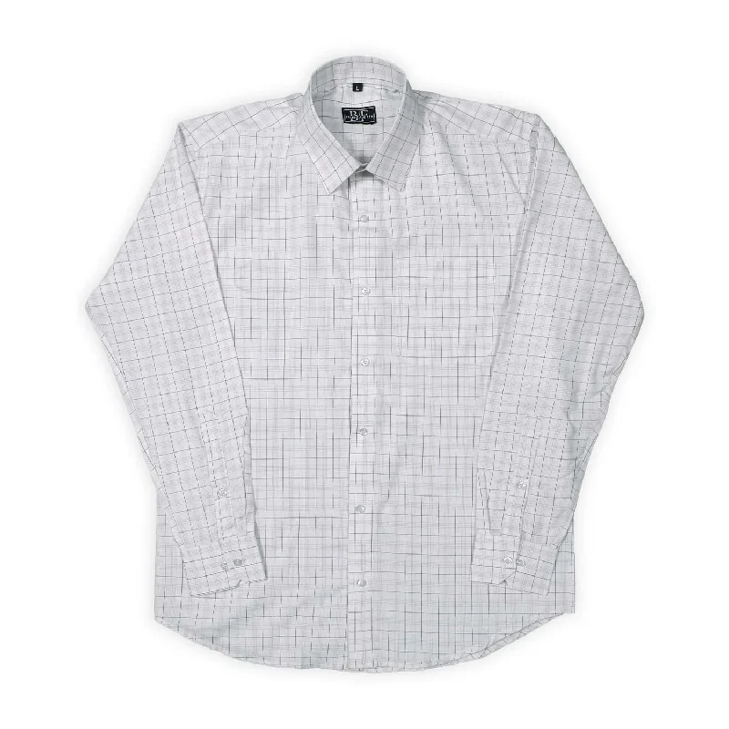 COTTON CHECKS SHIRT White