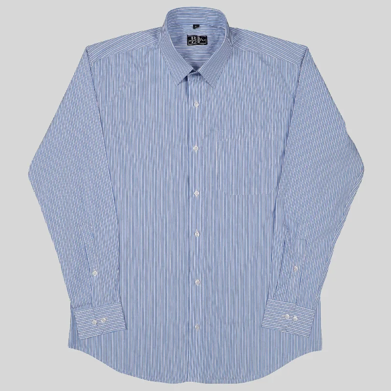 COTTON STRIPED SHIRT  Blue White