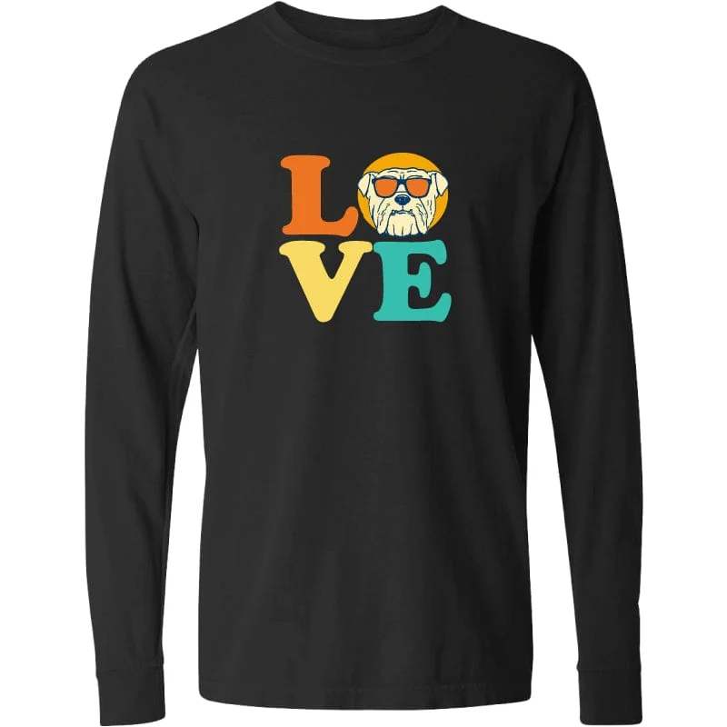 Dog Love (Bulldog) - Classic Long-Sleeve T-Shirt