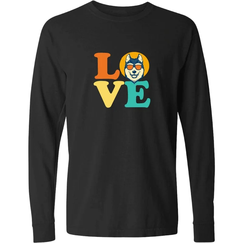 Dog Love (Husky) - Classic Long-Sleeve T-Shirt