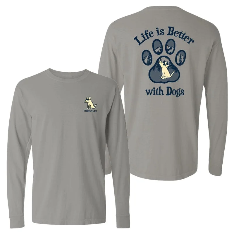 Life Is Better With Dogs - Classic Long-Sleeve T-Shirt