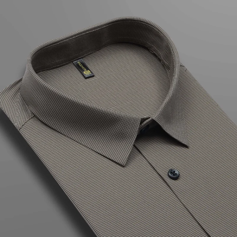 Light Grey Stretchable Imported Shirt