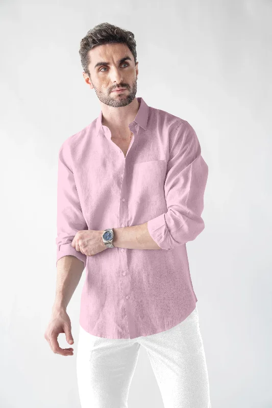 Linen Soft Touch Pink Shirt