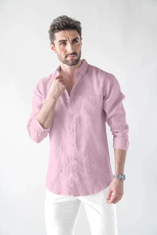 Linen Soft Touch Pink Shirt