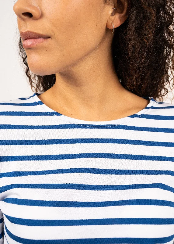 Minquidame striped sailor shirt - regular fit, in light cotton (NEIGE/GITANE)