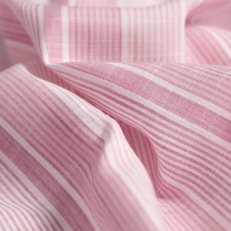 COTTON STRIPED SHIRT Pink White