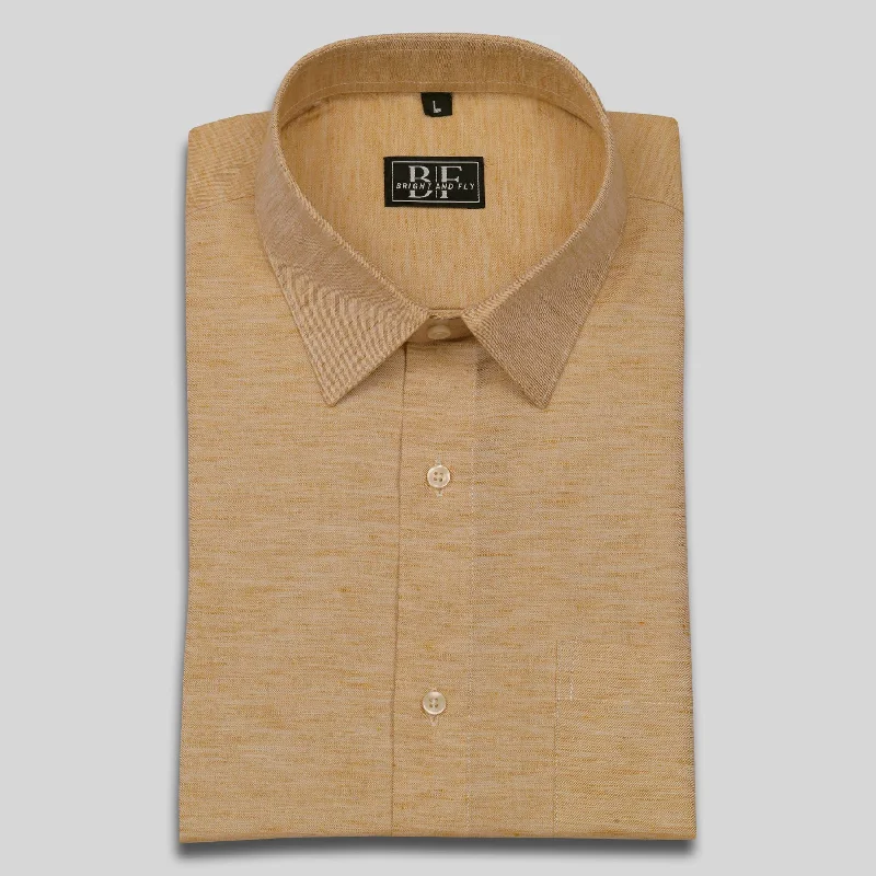 CLASSIC COTTON SHIRT Spreaded Wheat