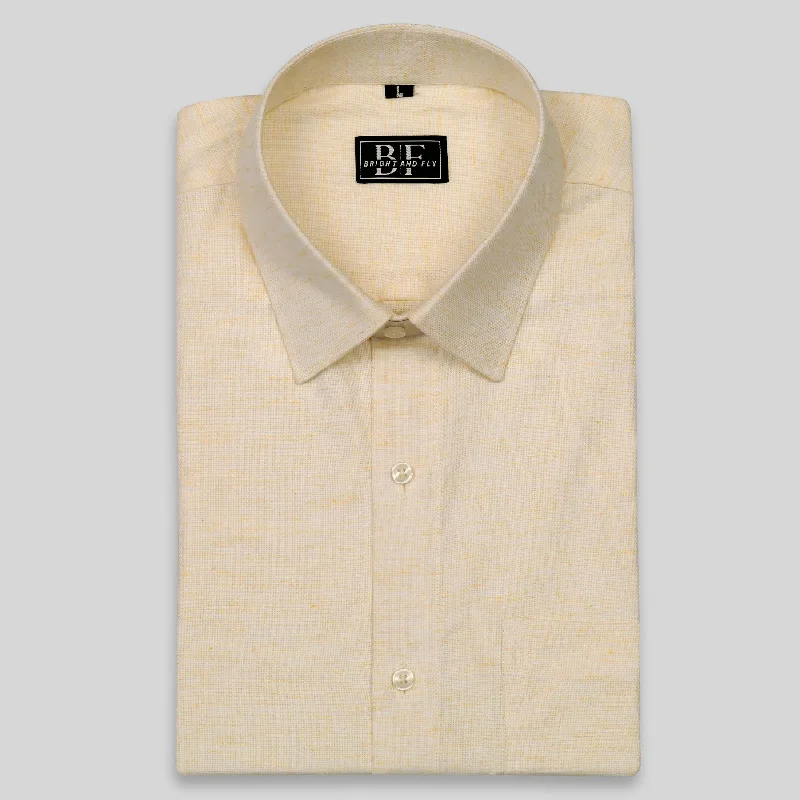 CLASSIC COTTON SHIRT  Spreaded Yellow