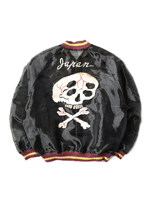 Kapital Sheer Pearl Souvenir JKT (RAIN SKULL) - Black