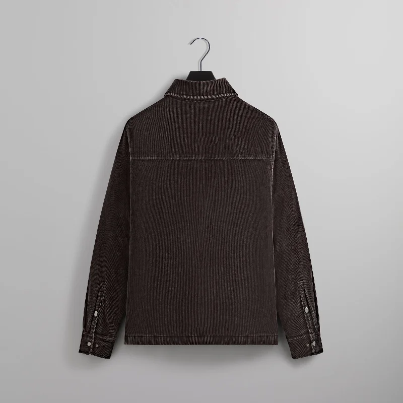 Kith Washed Corduroy Brixton Puffed Shirt Jacket - Incognito