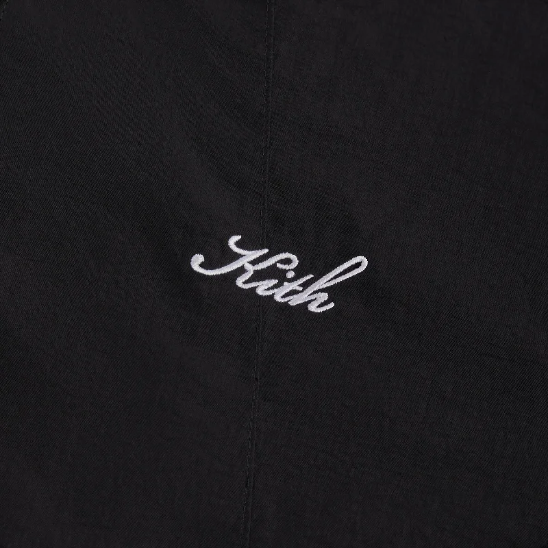 Kith Wrinkle Nylon Windsor Panelled Track Jacket - Black