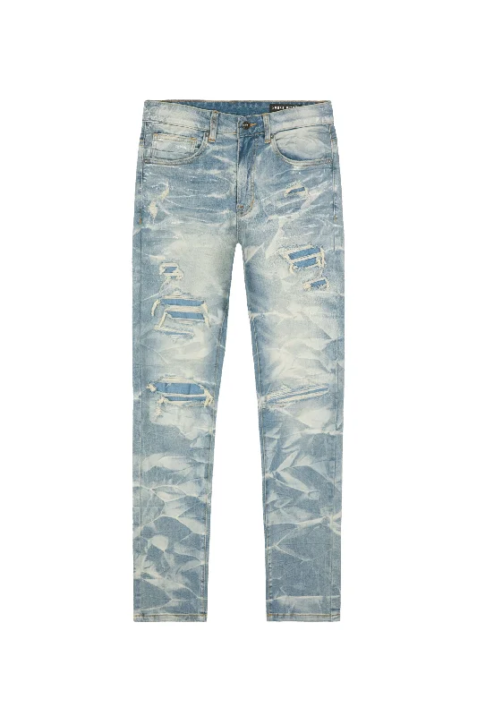 Lightning Effect Jeans - Clyde Blue