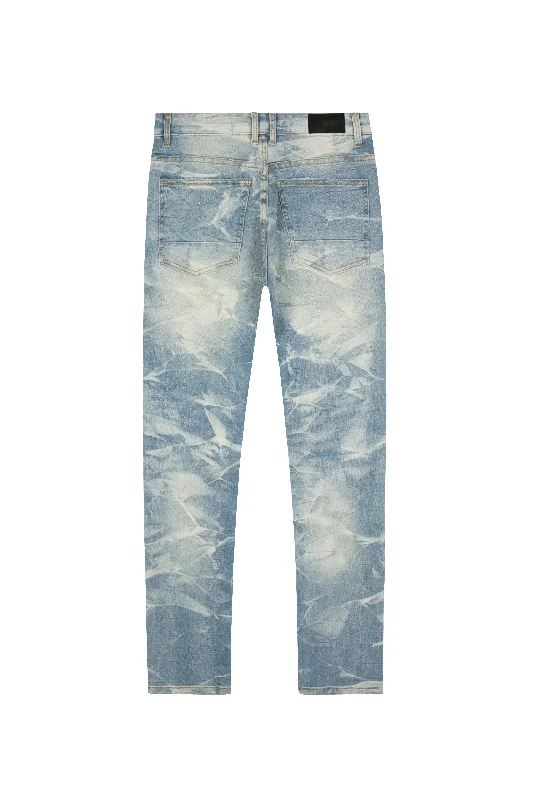 Lightning Effect Jeans - Clyde Blue