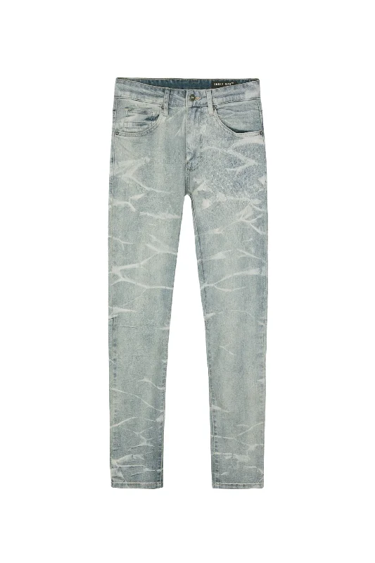 Lightning Effect Jeans - Industrial Blue