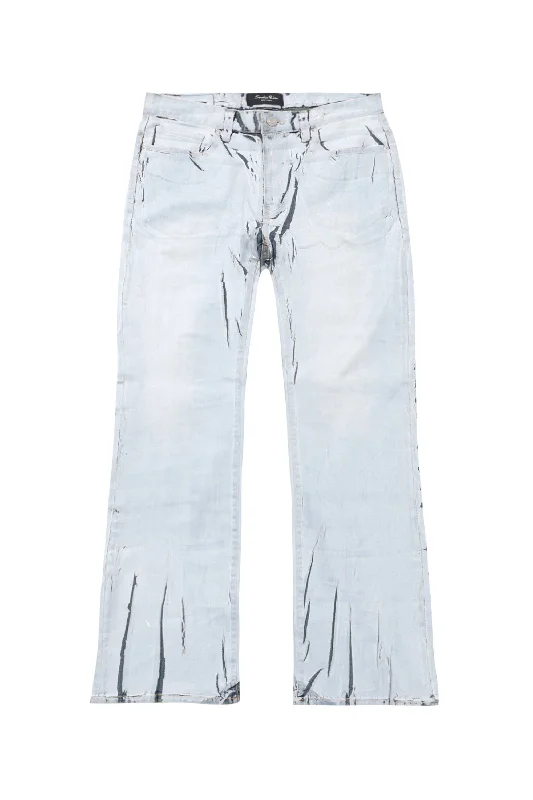 Matt Foil Denim Pants - Matte Foil Blue