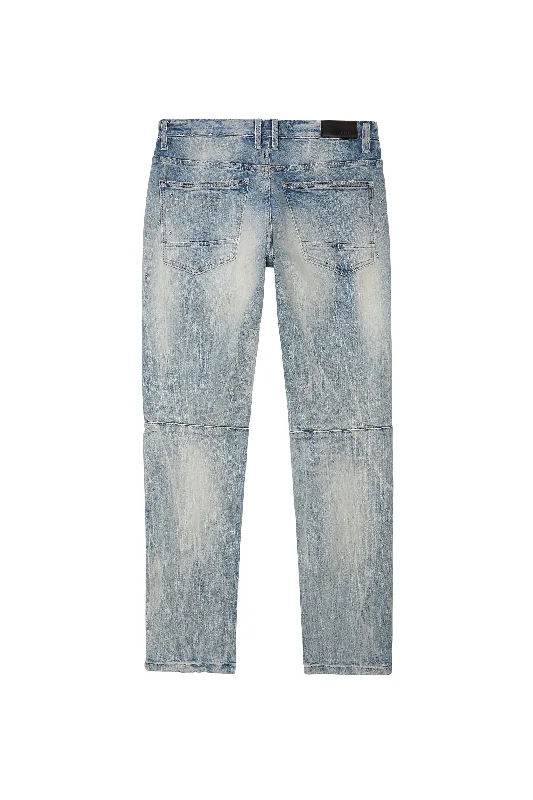 Rip And Repair Denim Jeans - Geneva Blue