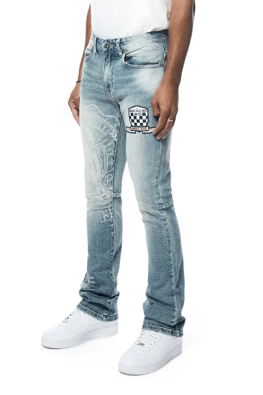 Varsity Denim Jeans - Canal Blue